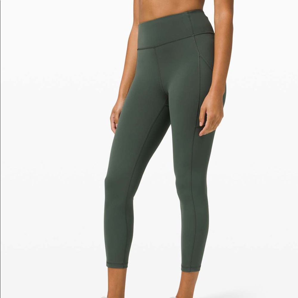 Lululemon Invigorate 23” Leggings in Smoked Spruce